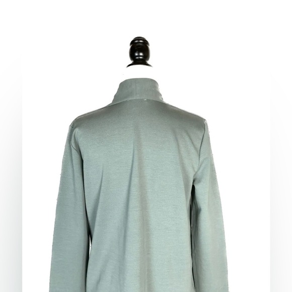 COS Minimalist V-Neck Long Sleeve Stretch Heavy Jersey A Line Dress - Picture 11 of 15